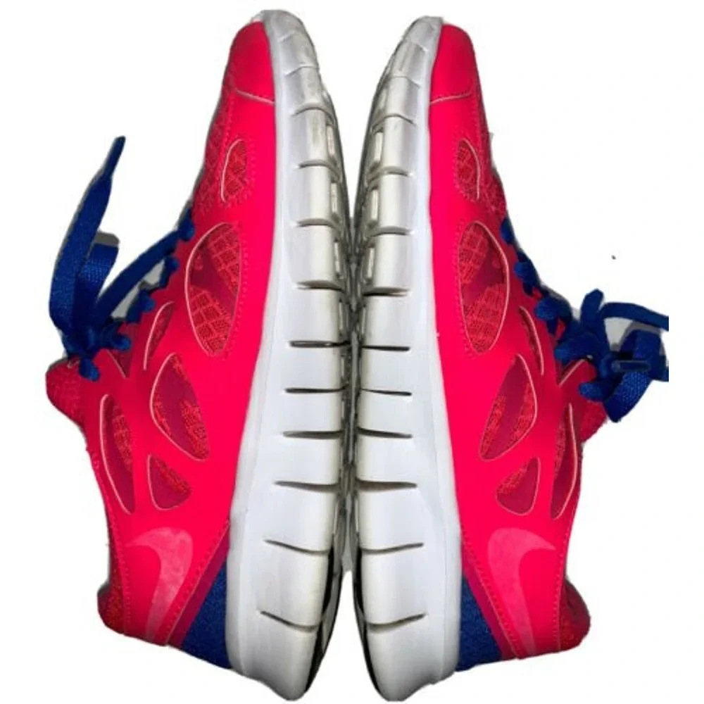 Nike Free Run 2 Pink Blue Mesh Running Shoes 443816-614 Womens 6.5